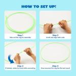 JOYIN Lawn Darts Game Set for Kids and Adults - Glow in The Dark Outdoor Lawn Games for Adults and Family, Soft Tip Darts Set for Kids Camping, Outside Yard