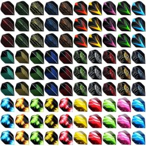 90Pcs Durable Dart Flights with Protectors