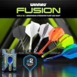 Winmau Fusion Fluoro Yellow Dart Flight & Shaft Set
