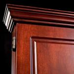 Barrington Billiards Chatham Wood Dartboard Cabinet With 18” Bristle Dartboard and Steel Tip Dart Set