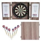 Hathaway Winchester Driftwood Dartboard and Cabinet Set