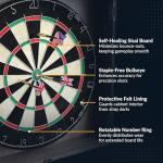 Hathaway Winchester Driftwood Dartboard and Cabinet Set