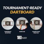 Hathaway Winchester Driftwood Dartboard and Cabinet Set