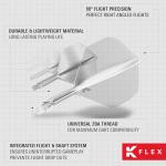 TARGET K Flex Integrated Dart Flights & Shafts – 3 Pack