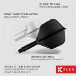 TARGET K Flex Dart Flights and Shafts - Pack of 3