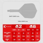 Target Darts Star Wars Stormtrooper K Flex Integrated Dart Flights & Shafts | Stormtrooper Pack of 3 K-Flex, No.6 | Disney K-Flex Accessories Short (19mm)