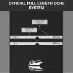 Target Darts Dart Mat - World Champions, Black & White | Dart Oche Mat with Soft Tip and Steel Tip Throw Line Distances | Non Slip Carpet Mats for Floor and Dart Tips Protection | Darts Accessories