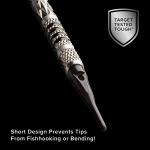 Viper by GLD Products 2BA Tufflex Tips S.S. Super Short Soft Tip Dart Points, Black, 100 Pack