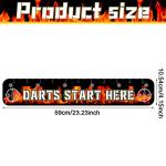 Amyhill 2 Pcs Dart Floor Marker Dart Throw Line Accessories for Players Party Game, 23.23 x 4.15 Inches