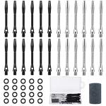 24-Piece Aluminum Dart Shafts with O-Rings