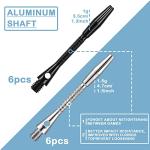 24-Piece Aluminum Dart Shafts with O-Rings