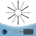 24-Piece Aluminum Dart Shafts with O-Rings