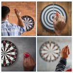 PATIKIL Slim Dart Flights 6 Pack - Unique Design