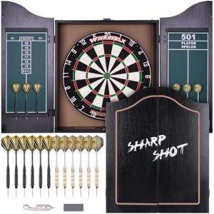 WIN.MAX Bristle Steel Tip Dartboard Set with Darts