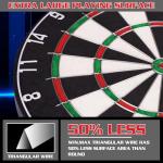 WIN.MAX Bristle Steel Tip Dartboard Set with Darts
