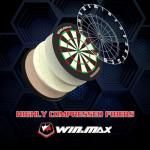 WIN.MAX Bristle Steel Tip Dartboard Set with Darts