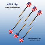 GSE 18" Self-Healing Bristle Dart Board Set