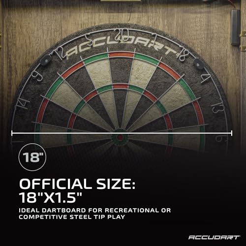 Accudart Match Pro Dartboard Cabinet with LED Lighting