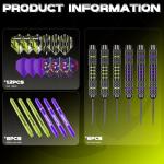MageRabbit Professional Steel Tip Darts Set - 6 Pieces
