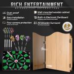 CyeeLife Electronic Dartboard Set with Cabinet