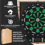 CyeeLife Electronic Dartboard Set with Cabinet