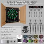 CyeeLife Electronic Dartboard Set with Cabinet