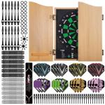 CyeeLife Electronic Dartboard Set with Cabinet