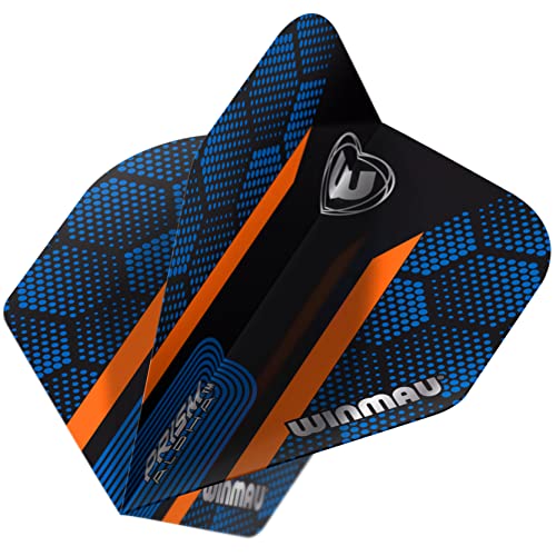 Winmau Prism Alpha Hexagon Dart Flights - Blue & Orange