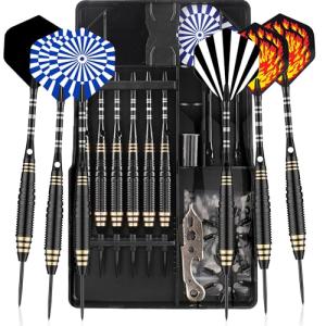 CareGames 24g Steel Tip Darts Set with Case