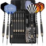 CareGames 24g Steel Tip Darts Set with Case