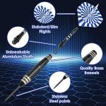 CareGames 24g Steel Tip Darts Set with Case