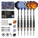 CareGames 24g Steel Tip Darts Set with Case
