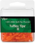 Viper Tufflex III Neon Orange Dart Points 100 Pack