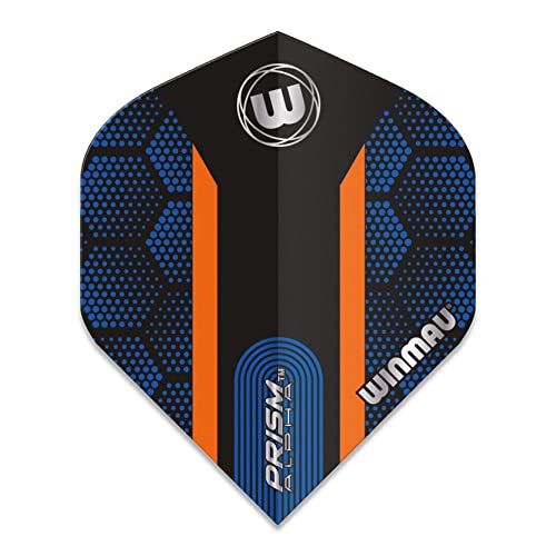 Winmau Prism Alpha Hexagon Dart Flights - Blue & Orange