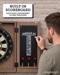Play Platoon Weatherproof Dart Board Cabinet with Scoreboard