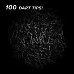 Viper Tufflex II 1/4" Soft Tip Dart Points, Black