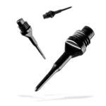 Viper Tufflex II 1/4" Soft Tip Dart Points, Black
