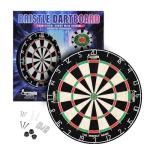Professional Bristle Dartboard with 12 Steel Tip Darts