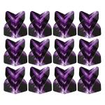PATIKIL 12 Pack Dart Flights - Black & Purple