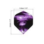 PATIKIL 12 Pack Dart Flights - Black & Purple