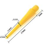 CUESOUL 2BA Yellow Soft Tip Dart Points, 100 Pack