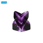 PATIKIL 12 Pack Dart Flights - Black & Purple