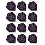 Red Dragon Radical Black & Purple Extra Thick Dart Flights