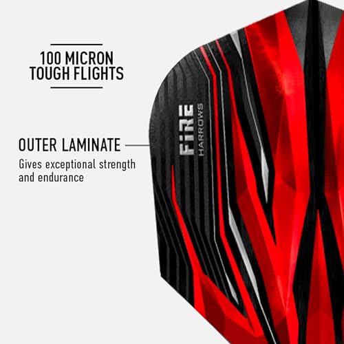 Harrows Fire Flights: Premium Extra Strong Dart Set