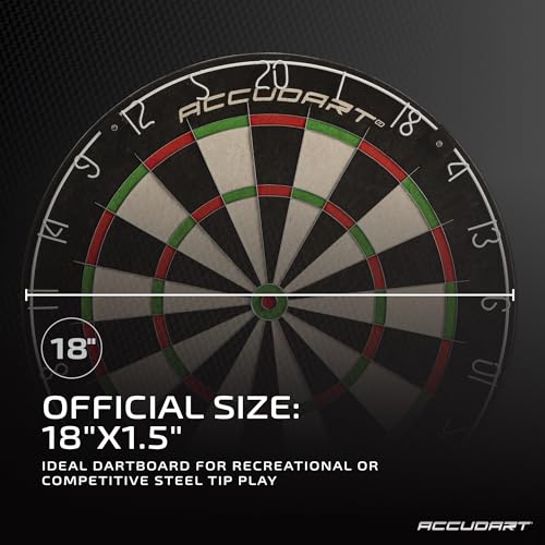 Accudart Edge Bristle Dartboard with Reduced Bounce Outs