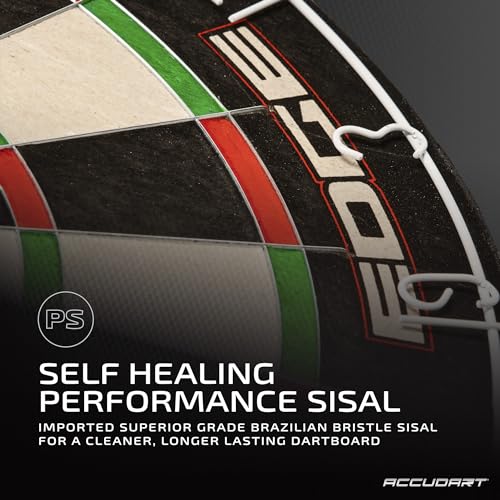Accudart Edge Bristle Dartboard with Reduced Bounce Outs