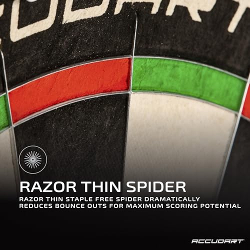 Accudart Edge Bristle Dartboard with Reduced Bounce Outs