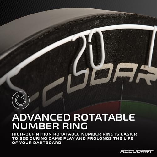 Accudart Edge Bristle Dartboard with Reduced Bounce Outs