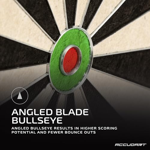 Accudart Edge Bristle Dartboard with Reduced Bounce Outs