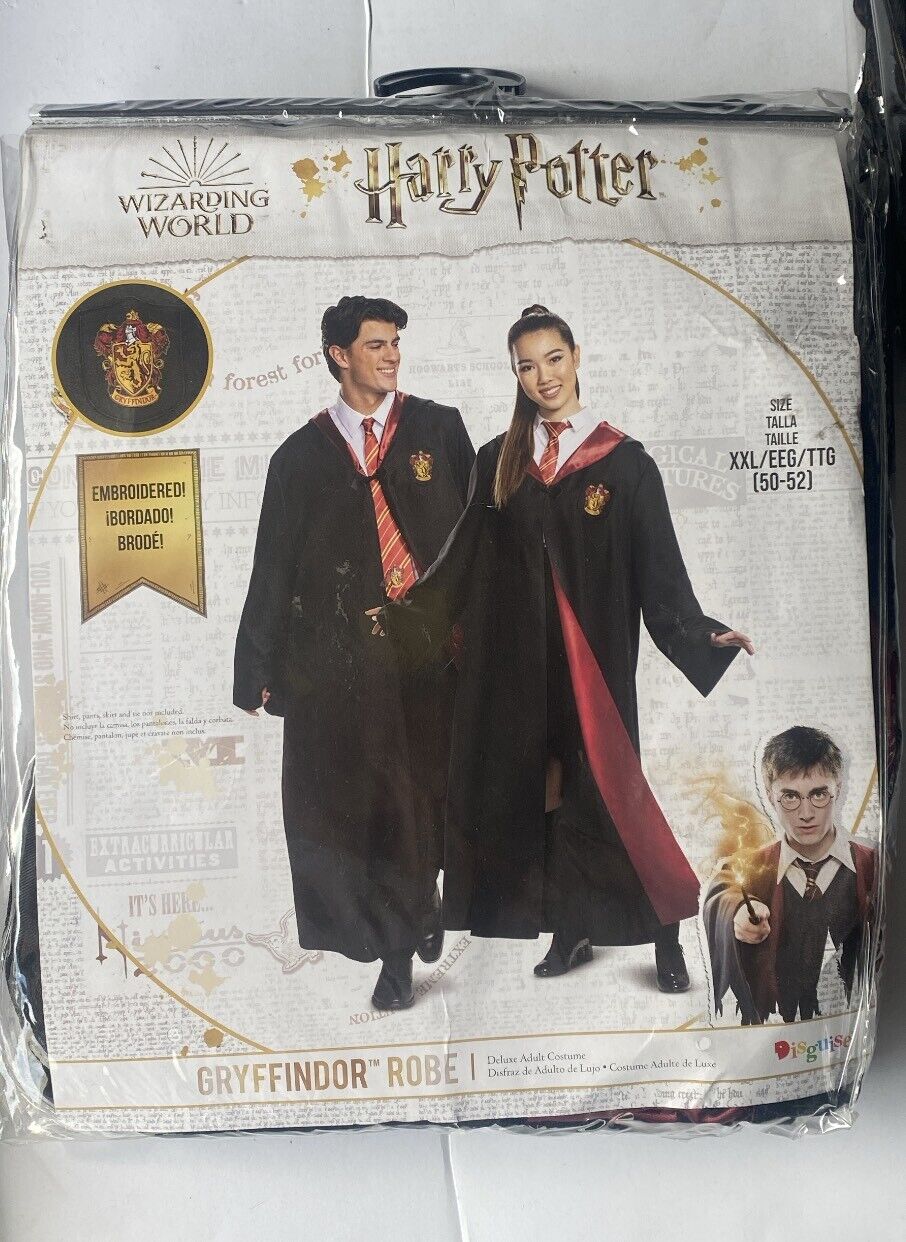 Gryffindor Costume Outerwear, XXL - Black & Red